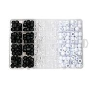 Cirraorive 240 Perles pour Dreadlocks, Accessoires de Tressage à Gros Trou de 5 Mm, Perles Décoratives pour Hommes et Femmes, Accessoires