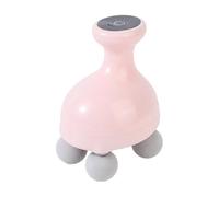 Cirraorive Appareil de Massage électrique Multifonction Portable avec Têtes, Mini Machine de Massage Corporel, Massage Des Tissus En Profondeur, Six Vitesses Rég, Rose