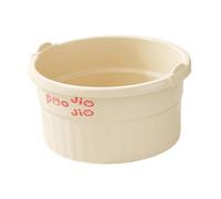 Cirraorive Bassin de Bain de Pieds avec Points de Massage Intégrés et Poignée Portable, Idéal pour Les Personnes âgées, à Domicile Ou En Résidence étudiante, Beige, S