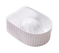 Cirraorive Bol de Trempage pour Ongles En Acrylique, Vernis Gel, Plateau de Manucure, Dissolvant, Motif Acrylique, Idéal pour Une Utilisation En Salon, Spa à Dom, Blanche