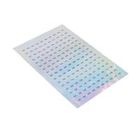 Cirraorive Étiquettes Numériques Autocollantes Numéros Rondes Papier Étanche Reflets Réfléchissants Auto-adhésives Utilisables pour Ongles Organisation, numéro 001 à 160