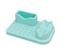 Cirraorive Organiseur de Ponçage et de Polissage pour Nail Art, 20 Trous, Porte-embouts, étui à Outils de Manucure, Capacité, Design D'affichage, Vert