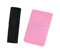 Cirraorive Support de Extensions de Cils Plateau Porte-cils Palette Main Poignet Elastique Réglable Structure Compacte Précision Application Facile Convient, Rose Rouge 8 à 15 Mm