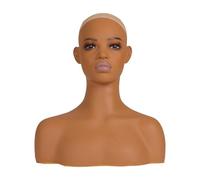 Cirraorive Tête de Mannequin Réaliste avec Support à Perruque, Multifonctionnelle, avec Présentoir à Maquillage et à Chapeaux, Bandeaux et Autres Accessoires Pou