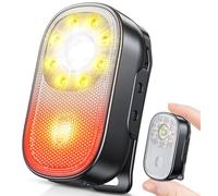 CIRYCASE Mini Lampe Torche à Clip, 10 Modes Lampe Running Portable avec Lumière Spot & Flood, EDC Lampe de Poche LED Rechargeable et Étanche IP65 pour Coureurs/Camping/Randonnée/Luminaires d'Urgence