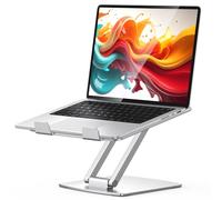 CIRYCASE Support Ordinateur Portable Ajustable, Support pour Livre/PC Portable Bureau Pliable, Laptop Stand Ventilé en Aluminium Ergonomique, Compatible avec MacBook Air/Pro et Autres 10 à 16 Pouces
