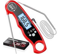 CIRYCASE Thermomètre Cuisine à Double Sonde, Thermometer Cuisson Viande Numérique Lecture Instantanée, Rétroéclairage & Calibration, Aimant pour Grillades, Four, Bœuf, Barbecue, Confiserie, Dinde