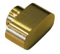 Cisa 06355.00.0.66 - Bouton ovale pour cylindre en laiton Lucido
