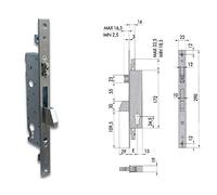 1 X BQ INOX F.MM 22 F.SAGOM M1 TRIPL E.MM 35 SERRURE VERTICALE À MORTAISE 46250 CISA