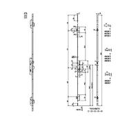 Cisa 1.49526.35.0 - C. métallique Multitop Pro f.p.n. e = 35 de = 85 sans cylindre