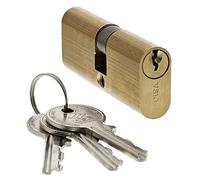 CISA 108210120, Cylindre de serrure ovale, laiton, 30/40 mm