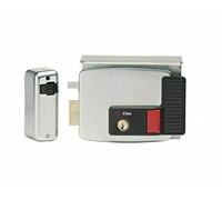 Cisa serrure électrique à appliquer 11731 E 50 Sx entrée 50 mm verrou manivelle bouton main gauche