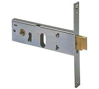 CISA 144150800 Serrure à cylindre pour bandes, avant avec revêtement en zinc, entrée 80, ambidextre