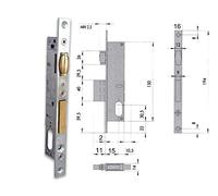 CISA 44230-18-0 Serrure à cylindre ovale F16