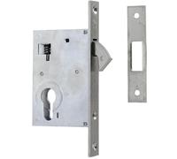 Cisa Serrure monopoint à larder 45110.30.0.00 crochet profil étroit axe 30 mm sans cylindre
