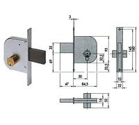 Cisa 48275 42010-50-0 Serrure de portail Cylindre fixe