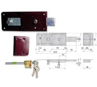 Cisa 55051.50.1 - Verrou PAL + Bouton cil2500 Mad.