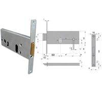 Cisa 8015345081418 44155-70-0 Serrure à enfiler Cylindre ovale F16