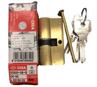CISA Cylindre C2000 Infilé 62 Mm D (29,5+32,5) Laiton 3 Clés 0G300080