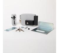 CISA - Serrure électrique à appliquer 111761602N7 - Serrure électrique CISA avec clé intérieure et verrou - Serrure de porte extérieure entrée 60 réglable - Main gauche