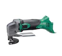 Cisaille 18V Li-ion sans batt./ni charg., vit à vide 5300 tr/min, cap acier 1,6mm, inox 1,2mm, alu 2,3mm, rayon mini de coupe 25mm, Gde autonomie de cpe => 80m, livrée en carton + 1 jeu de cales, 1 cl