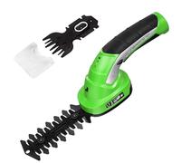 Cisaille à Gazon et Taille-haie sans Fil 2 en 1, sécateur électrique avec poignée rotative, Batterie Rechargeable de 2000 mAh et Lames en manganèse pour Un Entretien Propre de la