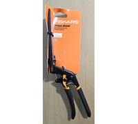 Fiskars Cisaille à gazon GS21 Solid – Poignée Soft-Touch, 31 cm, Noir/Orange