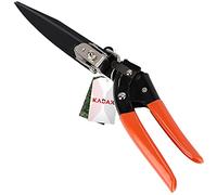 Cisaille à gazon KADAX, cisaille à gazon, lames en acier, manche en plastique, longueur : 33 cm, cisaille à gazon à main rotative, ciseaux de haute qualité, cisaille à gazon pratique