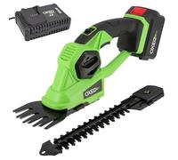 Cisaille à gazon - sculpte buisson taille haie sans fil 2en1 18V - 2 lames - Avec batterie 4Ah et chargeur super rapide 4A