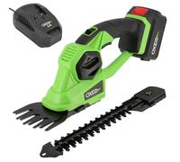 Cisaille à gazon - sculpte buisson taille haie sans fil 2en1 18V - 2 lames - Avec batterie 4Ah et chargeur rapide