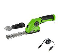Cisaille à gazon - sculpte buisson taille-herbe sans fil avec Batterie 2000mAh - Câble Charge USB C - 2 lames - Poignée rotative