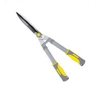 Cisaille à haie lames ondulées et revêtement anti adhérent - Suan - 58 x 21 cm - Gris