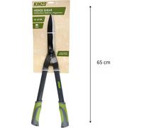 Cisaille à haies Kinzo 65 cm - Sécateur de jardin avec revêtement antiadhésif