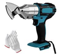 Cisaille à Métaux Sans Fil compatibles avec Makita 18V Batterie, Ciseaux Électriques en Métal Sans Fil avec Tête Rotative à 360°, Ciseaux à Batterie Cisailles à Etain pour Feuilles, Tapis, Cuir