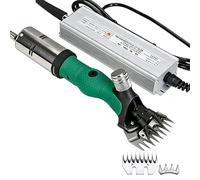 Cisaille à mouton électrique 1300 W, tondeuse à 13 dents à vitesse variable, cisaille à laine professionnelle pour mouton, chèvre, alpaga(Green)