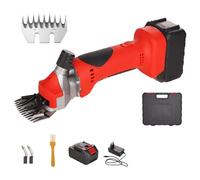 Cisaille à mouton sans fil 550 W, tondeuse électrique professionnelle avec 2 batteries au lithium rechargeables, tondeuse légère pour animaux de ferme, alpagas, chèvres, animaux de ferme (taille : 9