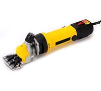 Cisaille à Moutons Wx 1200 W 6 Vitesses 13 Dents, Tondeuse Professionnelle avec étui De Transport, Certifiée Ce, pour Moutons, Alpagas, Lamas, Chèvres Et Animaux De, Yellow, 9 Straight Teeth
