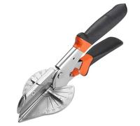 Cisaille à onglet à angle réglable avec verrouillage de sécurité et poignée antidérapante Coupe d'angle de 45° 135° pour couper des tuyaux en PVC, du bois tendre, des branches et du fil