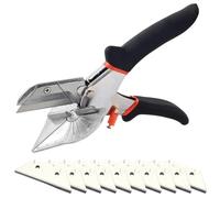 Cisaille à onglets multi-angles avec 10 lames - Outil en acier réglable de 45° à 135° pour le moulage de boiseries l'ar