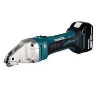 Makita DJS 161 RTJ 18 V Li-Ion Cisaille métal avec Coffret de transport Makpac + 2x Batteries 5,0 Ah + Chargeur