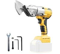 Cisaille à tôle sans fil compatible avec batterie Dewalt 20 V, avec tête rotative à 360°, ciseaux électriques sans balais pour tôles, tapis, tissu, cuir, papier (sans batterie)