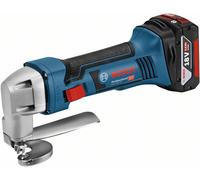 Cisaille à tôle sans fil GSC 18V-16 Bosch, avec 2 batteries 5.0 Ah Li-Ion, L-BOXX