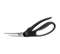 Fiskars Cisaille à volaille Essential — lames striées et incurvées inox 23 cm Noir/Acier (1023819)