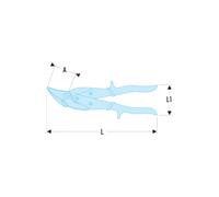 Cisaille chantourneuse gauche 23 cm - FACOM - 982.G
