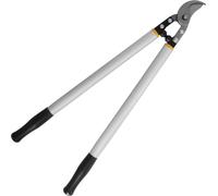 Cisaille de jardin professionnelle à 2 mains en fer forgé et aluminium, 75 cm.
