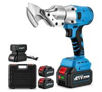 Cisaille électrique à tôle avec moteur sans balais 2 et 3,0 Ah Batterie | Cisaille à métal pour acier 1,5 mm 2,0 mm aluminium Tête rotative 360° 2 vitesses Arrêt automatique Compatible avec Makita 18