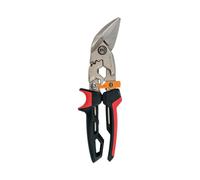 Fiskars Cisaille Aviateur,Coupe à Gauche Lame Offset,Jusqu'à 40% de puissance en plus,Long. 25,2 cm,Acier/Plastique traité,Noir/Vert/Orange, PowerGear, 1027211, Orange/Noir/Rouge