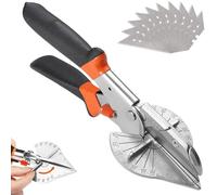 Cisailles à angle, Cisaille à onglet multi-angles avec 45 à 135 degrés, Multi Angle Mitre Cutter Cisaillement Outils, pour couverture de cordon en PVC, moulure de plinthe, garniture quart de rond
