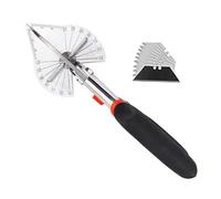 Cisailles à angle, Cisaille Multi-angles de 45-135 degrés le Plastique, Coupe Goulotte y Compris 10 Lames de Rechange