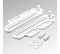 Cisailles à bascule blanches - Kit de pièces de rechange compatibles avec les fenêtres de cave MEA Mealon par exemple